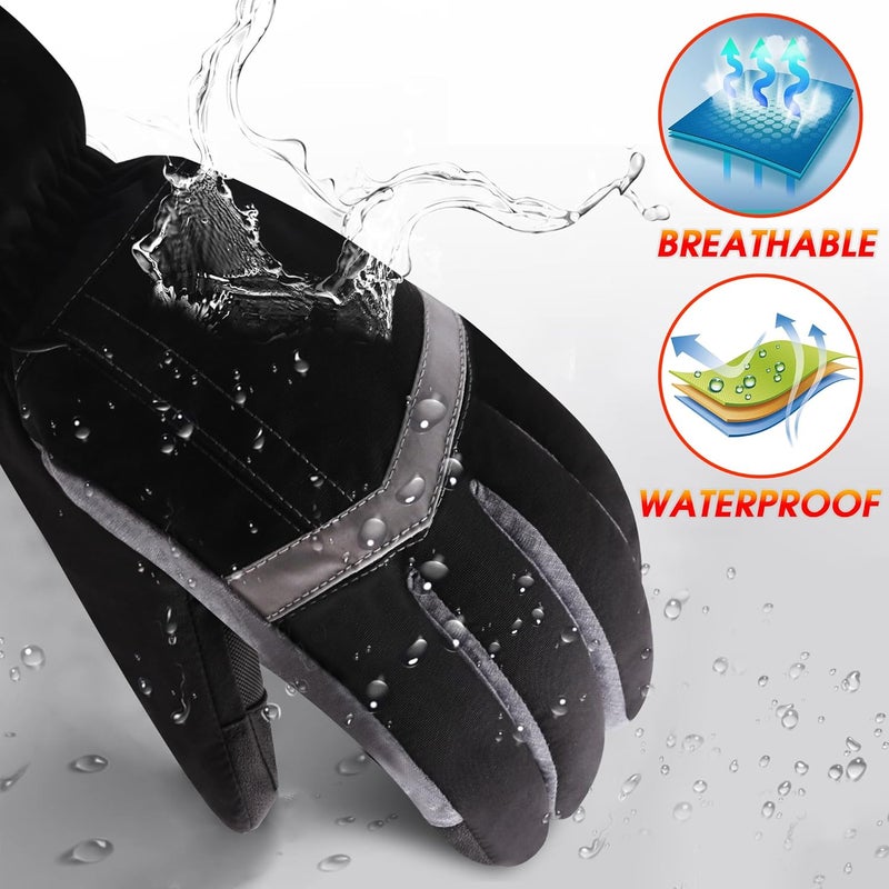 Rabbitroom Store USB Heated Gloves for Women Electric Touchscreen Waterproof Heated for Raynauds Arthrithis Hand Warmer Rechargeable Winter Ski Work Design Winter Gift for Indoor and Outdoor(Large) - Image 3